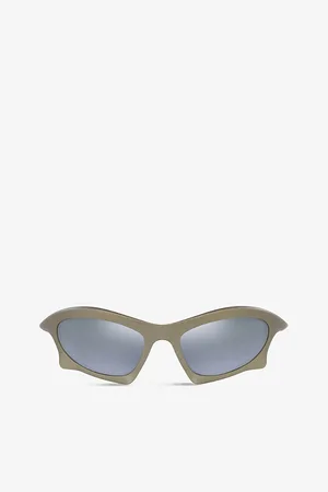 Balenciaga Womens Bb0229S Bat Rectangle Sunglasses
