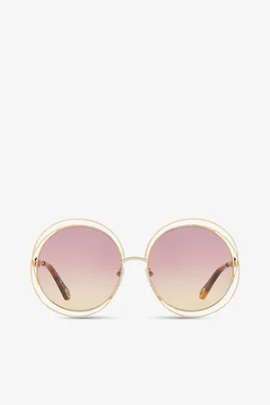 Chloé Womens Ch0045S Round-Frame Metal Sunglasses