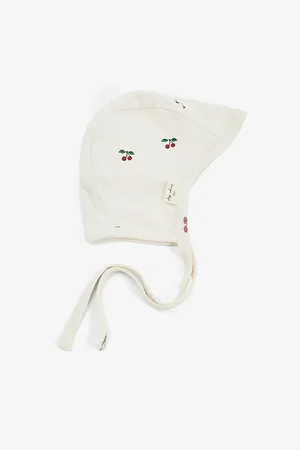 Konges Sløjd Set Of Two -Embroidered Organic Cotton Baby Helmets 0-9 Months