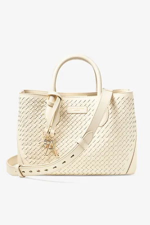 ASPINAL OF LONDON Womens London Logo-Print Leather Tote Bag