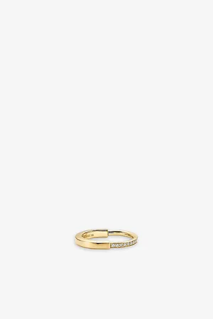 Tiffany & Co. Lock 18ct Yellow-Gold and 0.17ct Diamond Ring