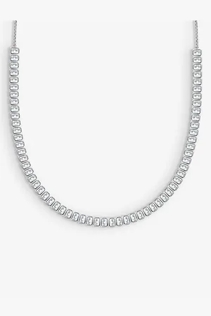 CARAT* London Womens Cassidy Sterling- and Cubic Zirconia Necklace