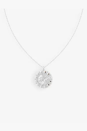 Astrid & Miyu Womens Gemini Bold Zodiac Plated Recycled 925 Sterling- Necklace