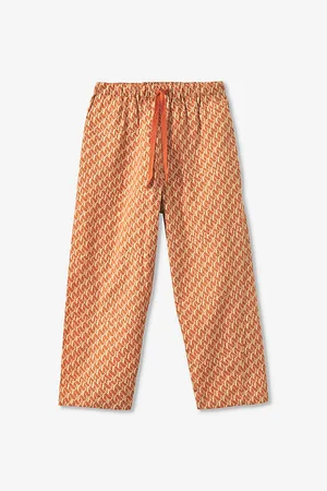 Caramel Leda Drawstring Cotton-Poplin Trousers 3-12 Years