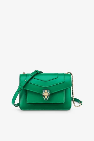 Bvlgari Womens Serpenti Forever Leather Cross-Body Bag