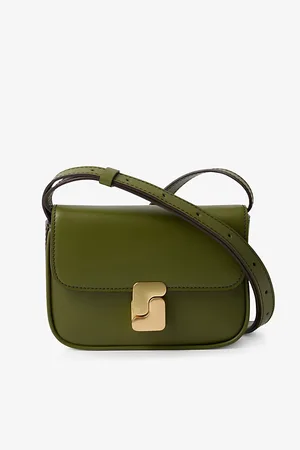 Soeur Womens Bell S-Embellished Leather Cross-Body Bag