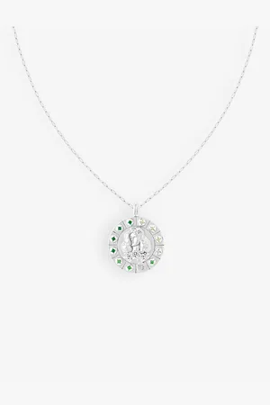 Astrid & Miyu Womens Virgo Bold Zodiac Plated Recycled 925 Sterling- Necklace