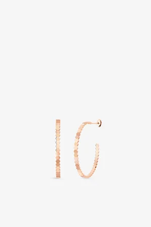 CHAUMET Bee De 18ct Rose-Gold Hoop Earrings