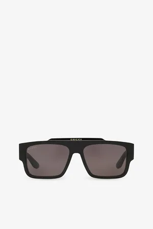 Gucci Womens Gc002152 Gg1460S Square-Frame Acetate Sunglasses