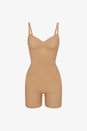 SKIMS Womens Sculpt Ruched Stretch-Woven Body
