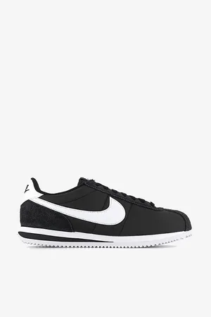 Nike Womens Cortez Swoosh-Logo Leather Low-Top Trainers