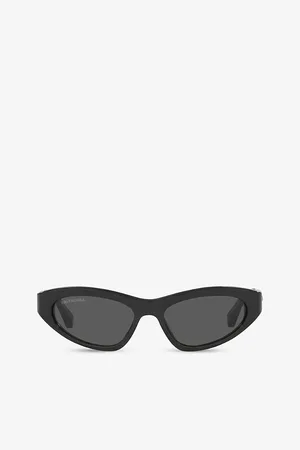 Balenciaga Womens Bb0207S Cat-Eye Frame Acetate Sunglasses