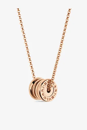 Bvlgari B.Zero1 18ct Rose-Gold Pendant Necklace