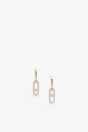 MESSIKA Move Link 18ct Gold and 0.85ct Diamond Earrings