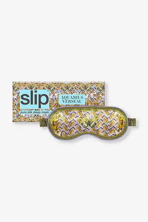 Slip Womens Aquarius Graphic-Print Silk Eye Mask