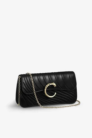 Cartier Womens Panthère De Chain Leather Mini Cross-Body Bag