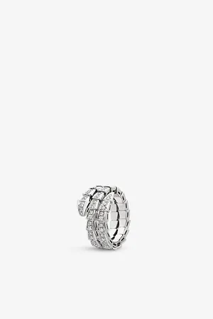 Bvlgari Serpenti Viper 18ct White-Gold and 1.22ct Brilliant-Cut Diamond Ring