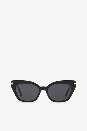 Tom Ford Womens Tr001638 Juliette Cat Eye-Frame Acetate Sunglasses