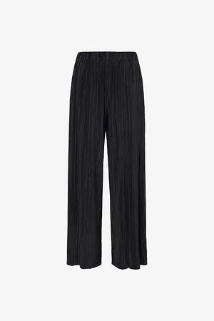 Samsøe Samsøe Womens Uma Wide-Leg High-Rise Stretch-Woven Trousers