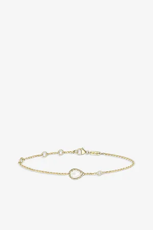 Boucheron Serpent BohÈMe Diamants XS 18ct Yellow- , 0.03ct Round Diamond and Mother-Of-Pearl Bracelet