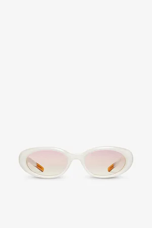 Gentle Monster Womens Bandoneon S Wc6 Oval-Frame Acetate Sunglasses