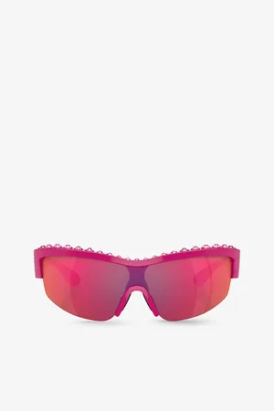 Swarovski Sk6014 Rectangle-Frame Gem-Embellished Acetate Sunglasses