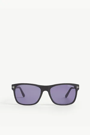 Tom Ford Mens Giulio Matte Rectangle-Frame Sunglasses