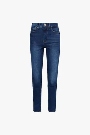 GOOD AMERICAN Womens High-Rise Skinny Stretch-Denim Jeans