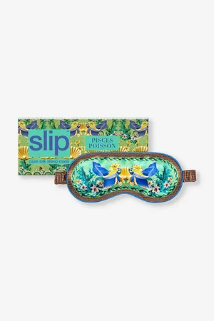 Slip Womens Pisces Graphic-Print Silk Eye Mask