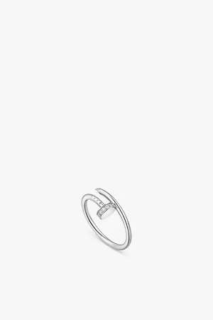 Cartier Juste Un Clou 18ct White-Gold and 0.08ct Brilliant-Cut Diamond Ring