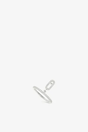 MESSIKA Move Uno Pavé 18ct Gold and 0.29ct Brilliant-Cut Diamond Ring