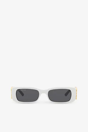 Balenciaga Bb0096S Rectangular-Frame Acetate Sunglasses