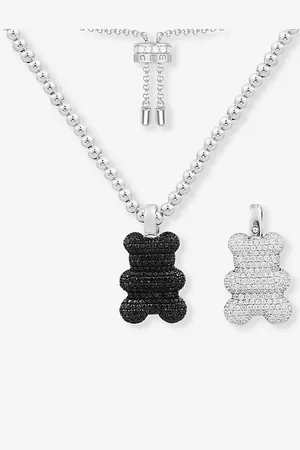 APM Monaco Womens Mood Yummy Bear Sterling- and Zirconia Beaded Necklace