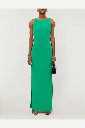 Whistles Womens Tie Back Woven Maxi Dress