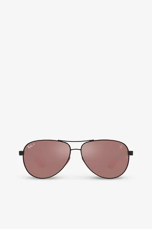 Ray-Ban Rb8331M Scuderia Ferrari Pilot-Frame Metal Sunglasses