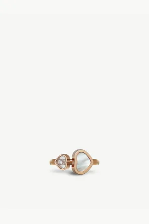 Chopard Happy Hearts 18C Rose-Gold and Mother-Of-Pearl Ring