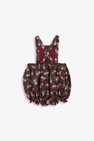 Caramel Clam Floral-Print Cotton Romper 3-24 Months