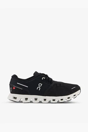 On Running Womens Cloud 5 Logo-Embossed Mesh Trainers
