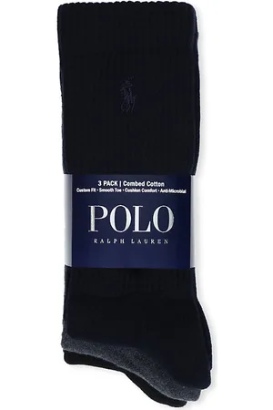 Ralph Lauren Mens Set Of Three Combed Cotton Socks