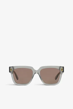 Gucci Womens Gg1084S Square-Frame Acetate Sunglasses