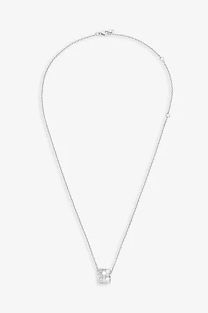 CHAUMET Bee De 18ct White-Gold and 0.6ct Brilliant-Cut Diamond Pendant Necklace
