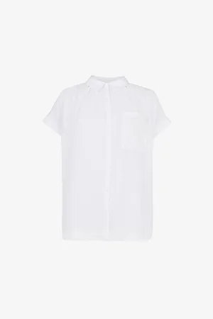 Whistles Womens Nicola Cotton-Blend Shirt