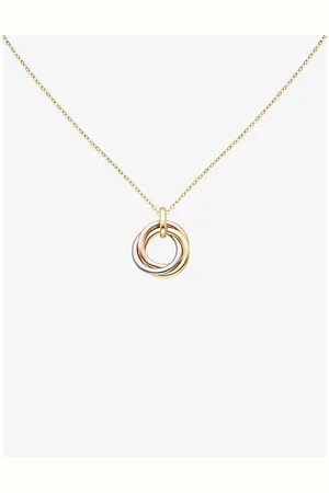 Cartier Trinity 18ct Rose, Yellow and White-Gold Necklace