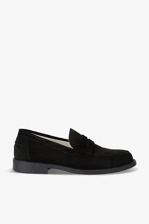 Duke & Dexter Mens Wilde Suede Penny Loafers