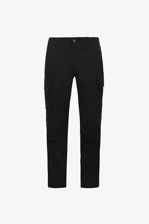 Dickies Mens Millerville Brand-Patch Straight-Leg Regular-Fit Cotton Cargo Trousers