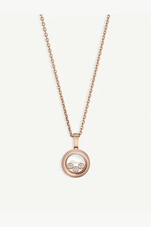 Chopard Happy Diamonds Icons 18ct Rose-Gold and Diamond Pendant