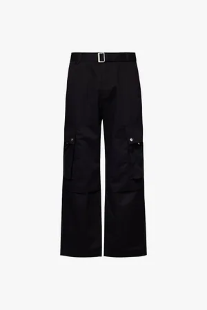 Jacquemus Mens Le Cargo Detachable-Belt Straight-Leg Relaxed-Fit Cotton and Linen Trousers