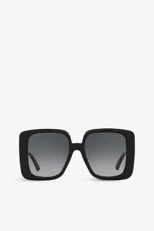 Gucci Womens Gc002074 Gg1314S Square-Frame Acetate Sunglasses