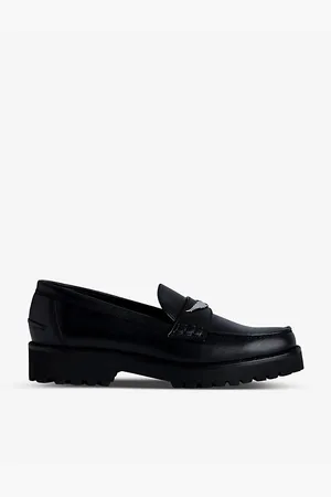 Zadig & Voltaire Womens Joecassin Leather Loafers