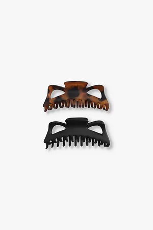 KITSCH Jumbo Set Of Two Plastic Claw Clips